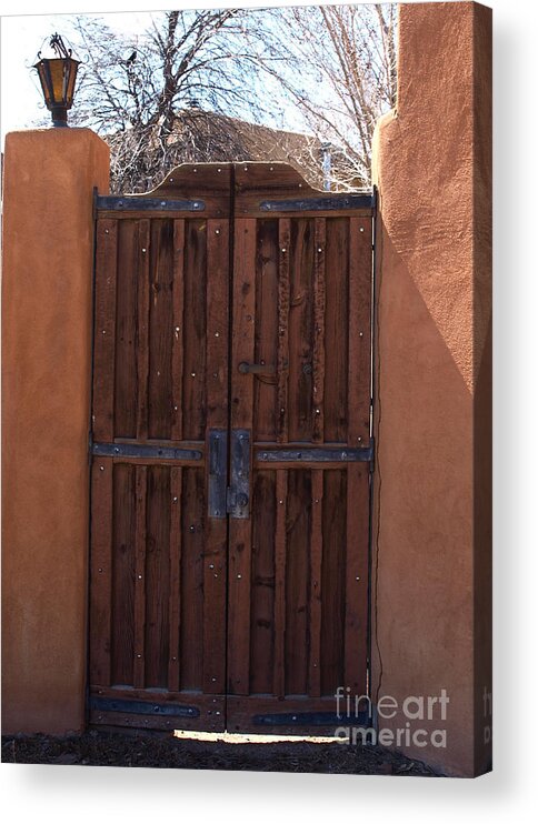Southwest Acrylic Print featuring the photograph Doorway New Mexico by Mary Capriole