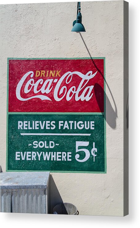 Coca Cola Acrylic Print featuring the photograph Drink Coca Cola  by Roger Mullenhour