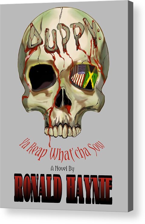 Book Cover Acrylic Print featuring the mixed media Duppy by Demitrius Motion Bullock