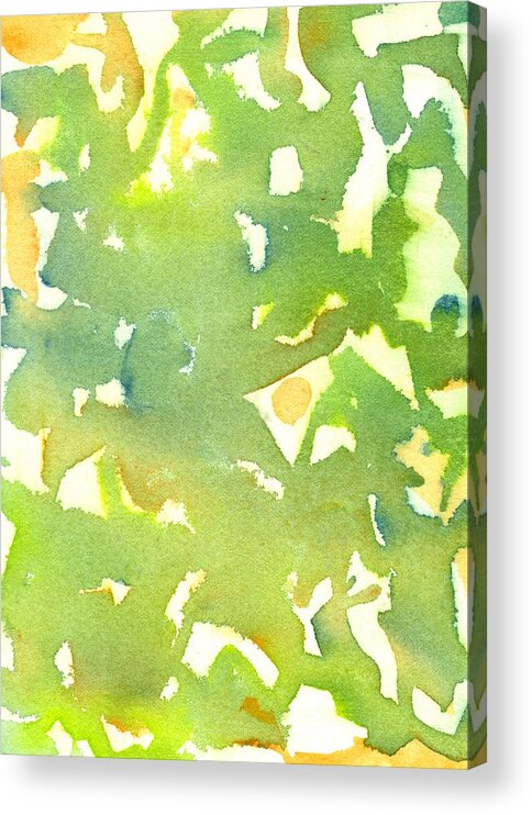 Green Acrylic Print featuring the painting Eat Your Greens by Marcy Brennan