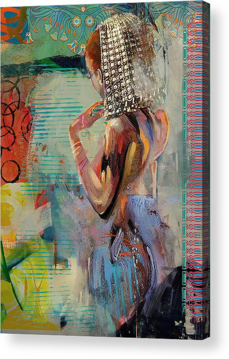 Egypt Acrylic Print featuring the painting Egyptian Culture 70 by Corporate Art Task Force