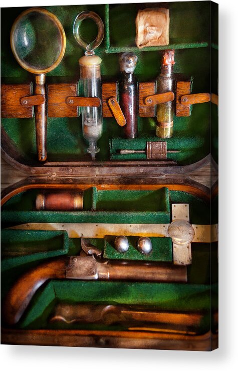 Vampire Acrylic Print featuring the photograph Fantasy - Emergency Vampire Kit by Mike Savad