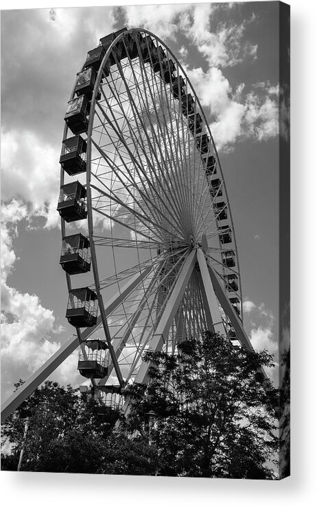 Chicago Acrylic Print featuring the photograph Ferris Wheel - Navy Pier by John Roach