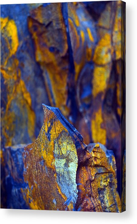 Texture Acrylic Print featuring the photograph First Cut is the Deepest by Skip Hunt