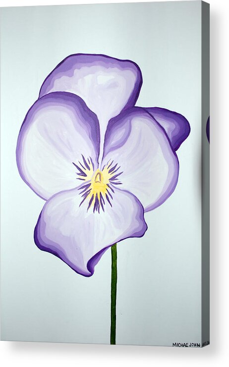 Flower Acrylic Print featuring the painting Flower by Michael Ringwalt