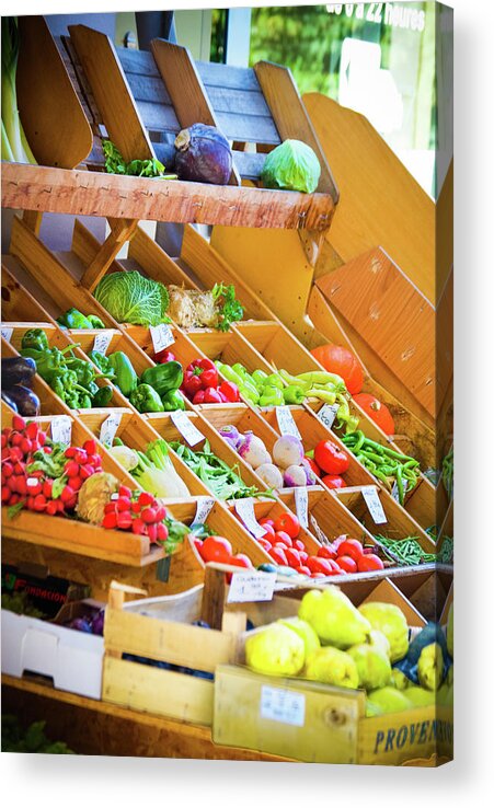 France Acrylic Print featuring the photograph French Vegetable Market 2 by Debbie Karnes