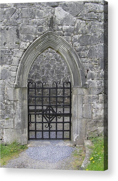 Gates Acrylic Print featuring the photograph Gate to Irish Castle by Jeanette Oberholtzer