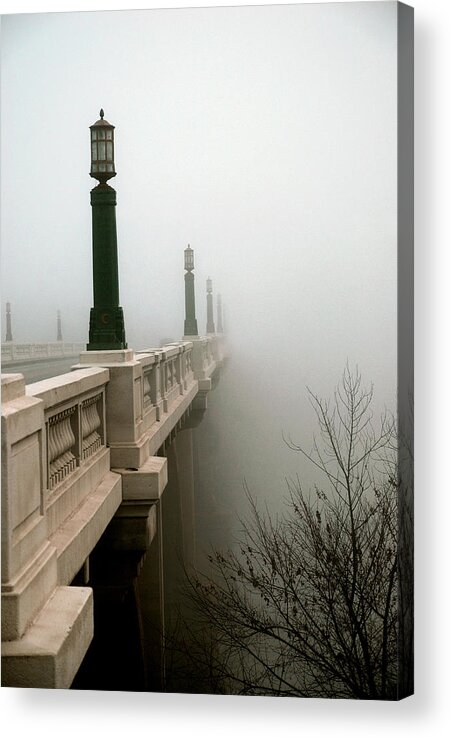 Bridge Acrylic Print featuring the photograph Gervais Street Bridge by Skip Willits