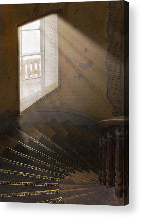 Architecture Acrylic Print featuring the photograph Ghostly Light by Sharon Foster
