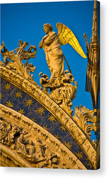 Angel Acrylic Print featuring the photograph Golden Angel by Harry Spitz
