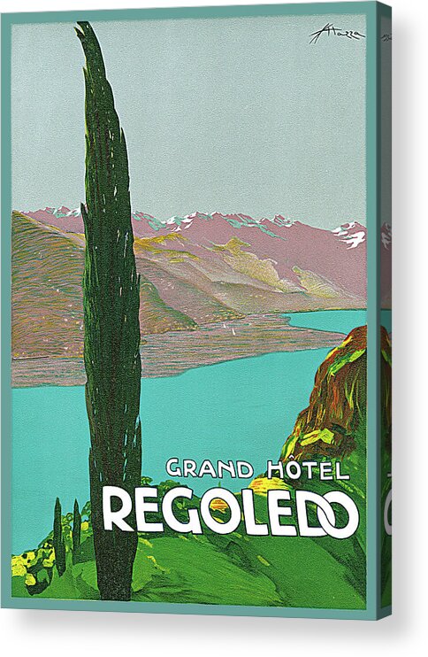 Grand Hotel Regoledo Acrylic Print featuring the photograph Grand Hotel Regoledo by Aldo Mazza