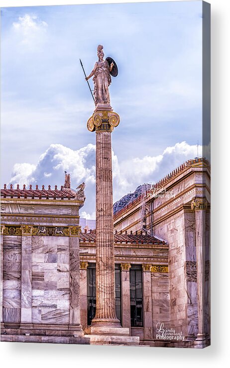Athens Acrylic Print featuring the photograph Greek God by Linda Constant