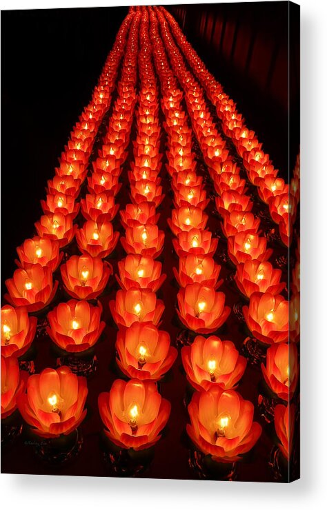 Lights Acrylic Print featuring the photograph Healing Lights 1 by Xueling Zou