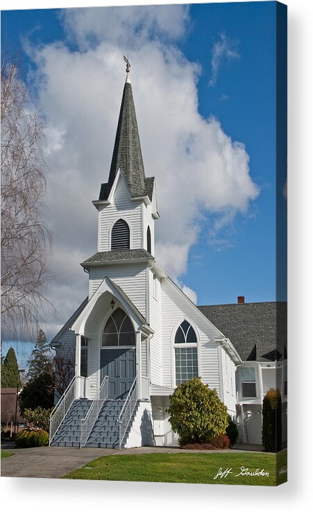 Architecture Acrylic Print featuring the photograph Historic 1904 Lutheran Church by Jeff Goulden