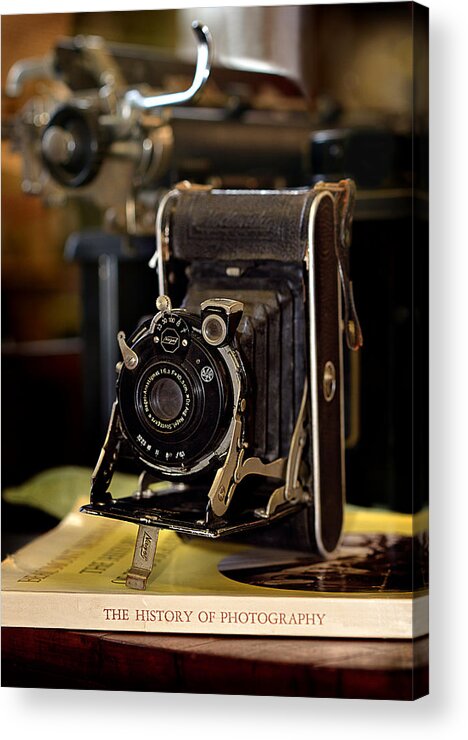 Camera Acrylic Print featuring the photograph The History Of Photography by Lisa Lambert-Shank