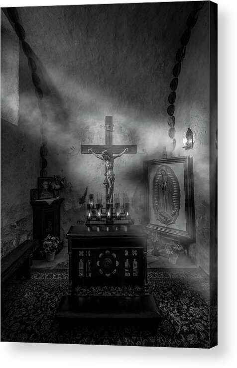 Jesus Acrylic Print featuring the photograph I Am The Light of the World by David Morefield