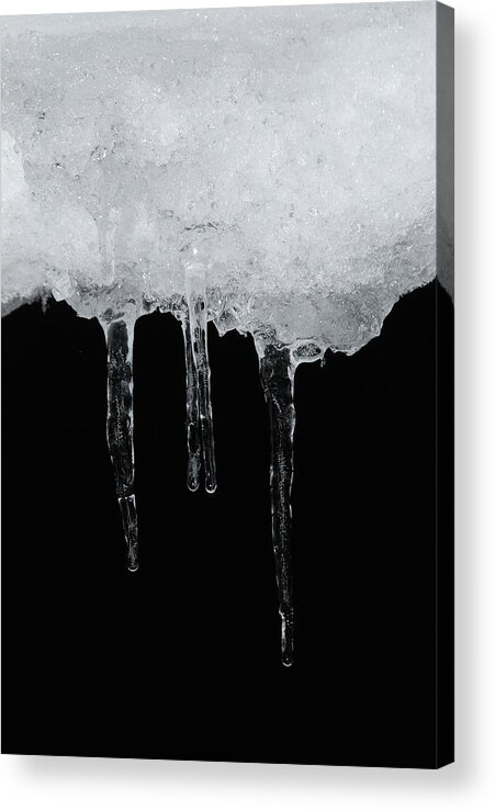 Ice Acrylic Print featuring the photograph Ice And Night I by Angie Tirado