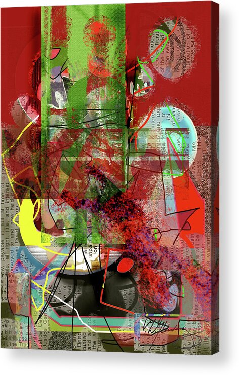 Digital Painting Acrylic Print featuring the painting Introspection by Craig A Christiansen