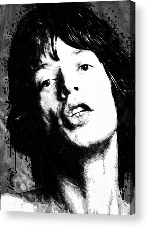 Jagger Acrylic Print featuring the painting Jagger by Gustav Rodmartin