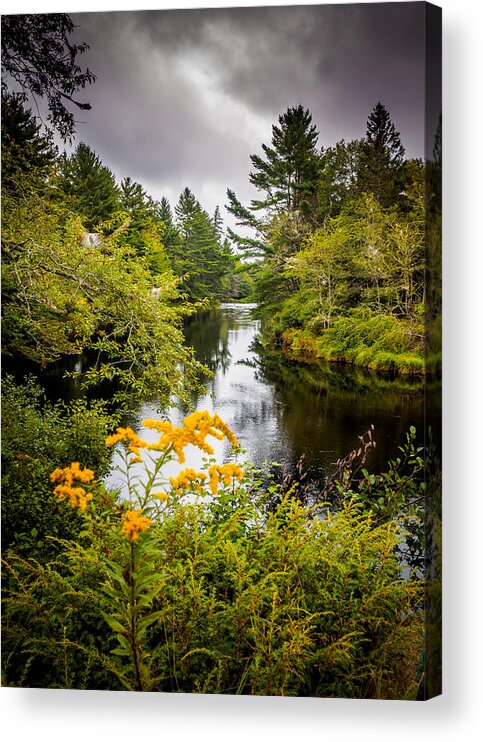 Yarmouth Acrylic Print featuring the photograph Jakes Falls by Mark Llewellyn