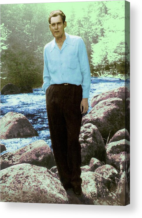 Victor Shelley Acrylic Print featuring the digital art James Mack Gurr by Victor Shelley
