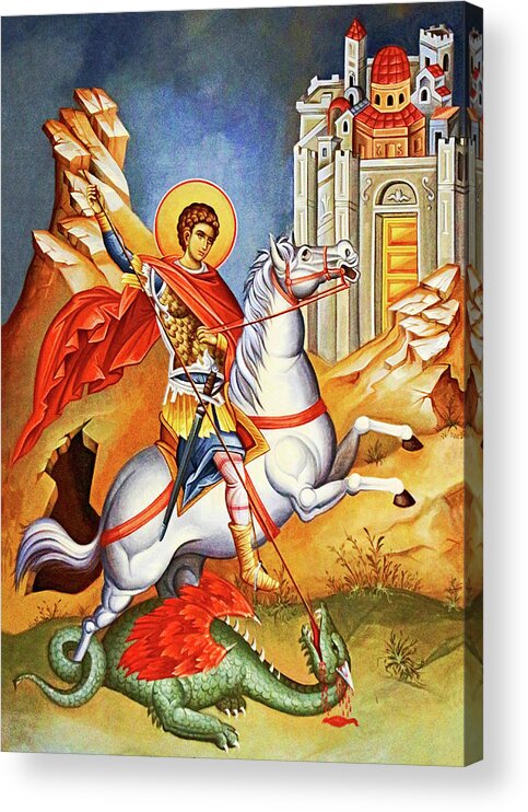 Saint George Acrylic Print featuring the photograph Jerusalem Saint George by Munir Alawi