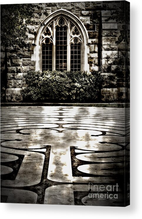  Architecture Canvas Prints Postcards Acrylic Print featuring the photograph Labyrinth by Danuta Bennett