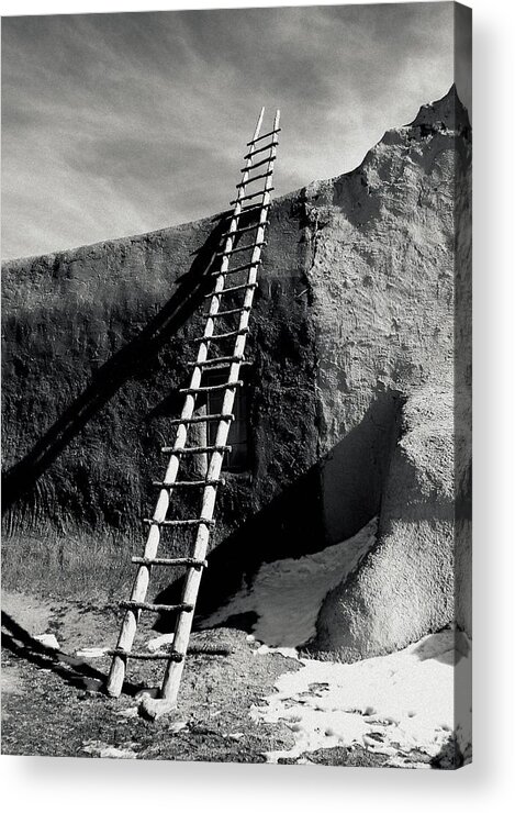 Ladder Acrylic Print featuring the photograph Ladder to the Sky by Gia Marie Houck