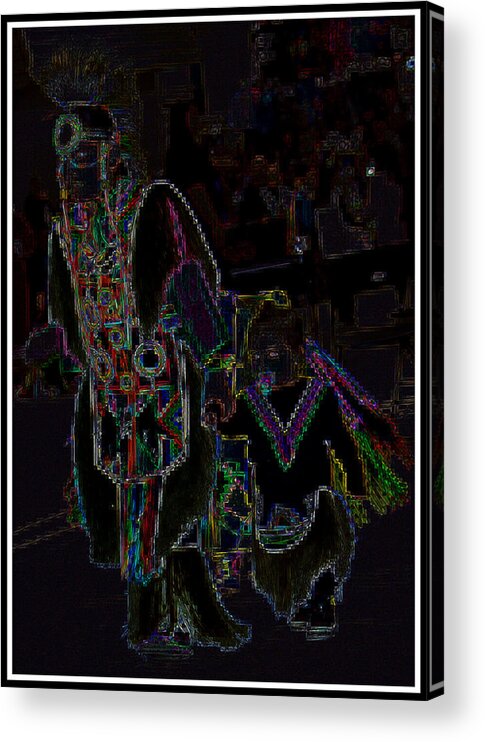 Native American Art Acrylic Print featuring the photograph Light Dancers by Kimberly Woyak