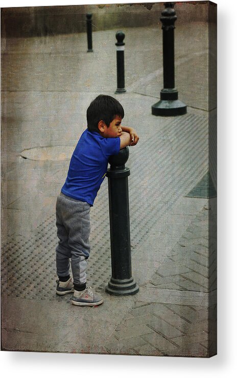 Lima Acrylic Print featuring the photograph Little Peruvian Boy by Kathryn McBride