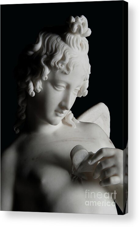 Heart Acrylic Print featuring the sculpture Love Tormenting the Soul by John Gibson