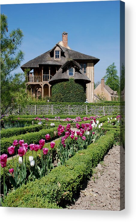 Cottage Acrylic Print featuring the photograph Lovely Garden and Cottage by Jennifer Ancker