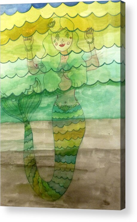 Mermaid Acrylic Print featuring the photograph Mermaid by Lori Seaman