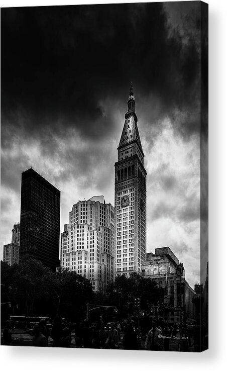 Ny Acrylic Print featuring the photograph Met-Life Tower by Marvin Spates