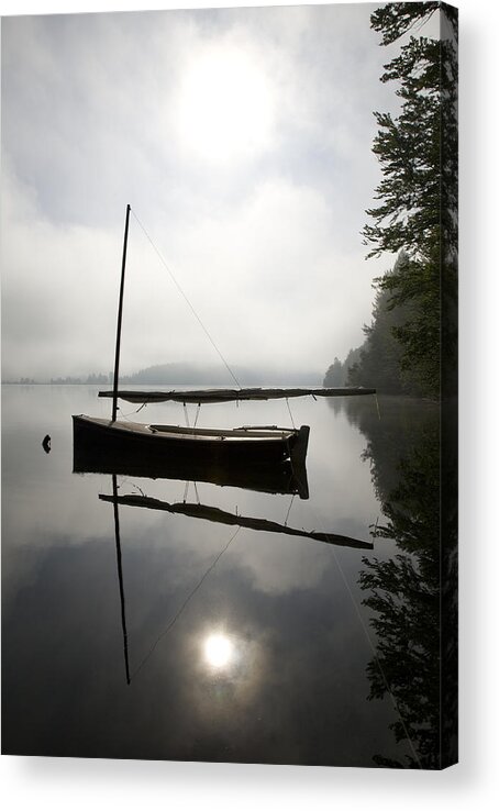 Lake Acrylic Print featuring the photograph Misty dawn by Ian Middleton