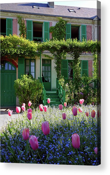 Claude Monet Acrylic Print featuring the photograph Monet House by Gordon Beck
