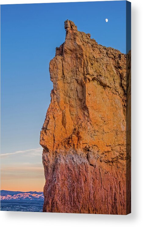 Moonrise Acrylic Print featuring the photograph Moonrise Over Bryce Canyon by Duane Miller