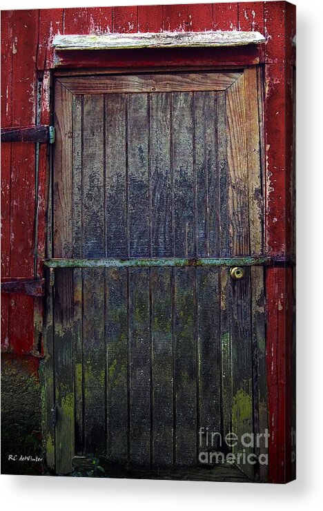 Barn Acrylic Print featuring the painting Motley Decay by RC DeWinter