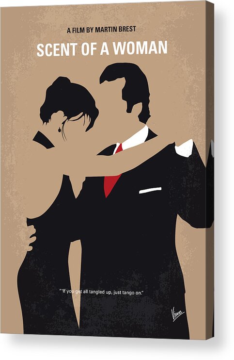 Scent Of A Woman Acrylic Print featuring the digital art No888 My Scent of a Woman minimal movie poster by Chungkong Art