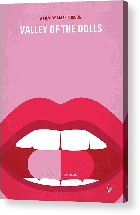 Valley Of The Dolls Acrylic Print featuring the digital art No945 My Valley of the Dolls minimal movie poster by Chungkong Art