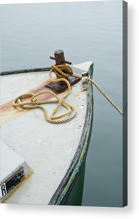 Fishing Acrylic Print featuring the photograph Oak Bluffs Fishing Boat by Charles Harden