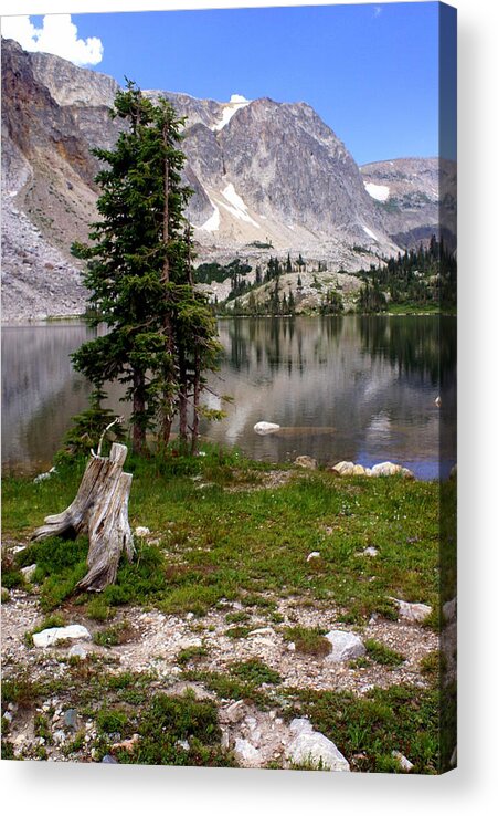 Snowy Mountains Acrylic Print featuring the photograph On the Snowy Mountain Loop by Marty Koch