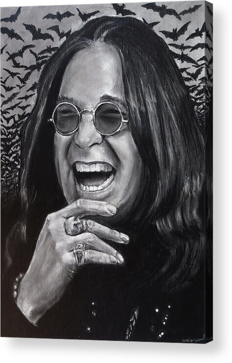Ozzy Acrylic Print featuring the drawing Ozzy by William Underwood