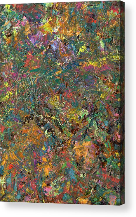 Abstract Acrylic Print featuring the painting Paint number 29 by James W Johnson