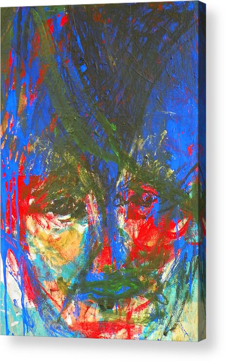Abstract Acrylic Print featuring the painting People I've Lost Over the Years by Judith Redman