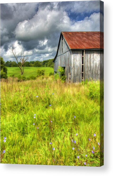 Landscape Acrylic Print featuring the photograph Phillip's Barn by Sam Davis Johnson
