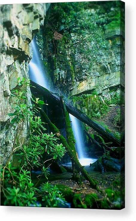 Waterfall Acrylic Print featuring the photograph Place Of Wonder by Rodney Lee Williams