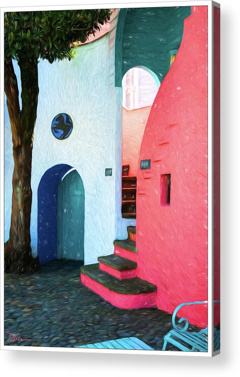 Resort Acrylic Print featuring the photograph Port Meirion, Wales by Peggy Dietz