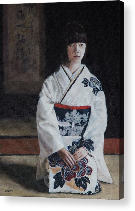 Japan Acrylic Print featuring the painting Quiet Room by Masami Iida