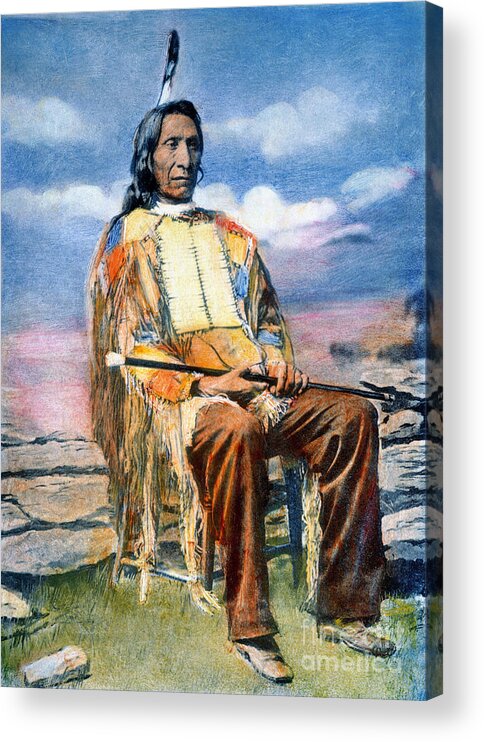 19th Century Acrylic Print featuring the photograph Red Cloud 1822-1909 by Granger